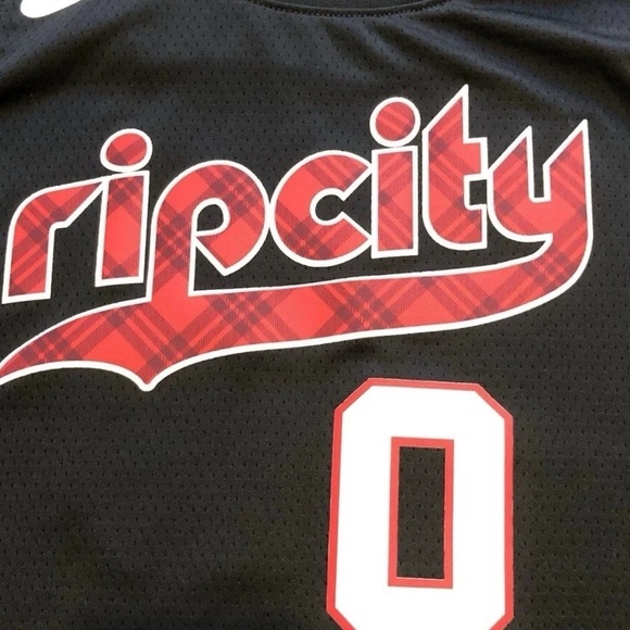Nike Damian Lillard #0 Portland Trail Blazers NBA Rip City Edition Jersey SM NWT - Picture 2 of 8